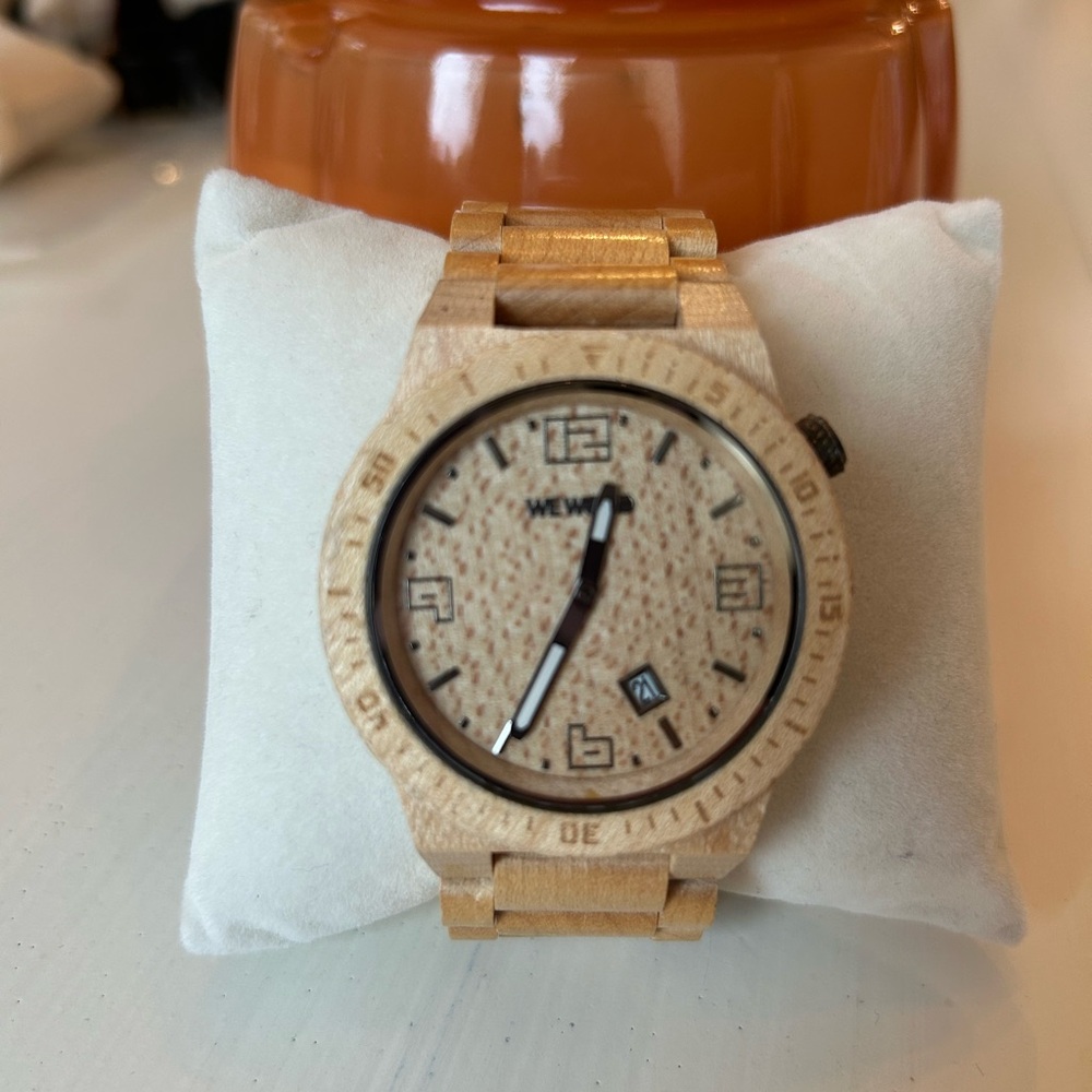 Wooden Watch with Light Brown Dial